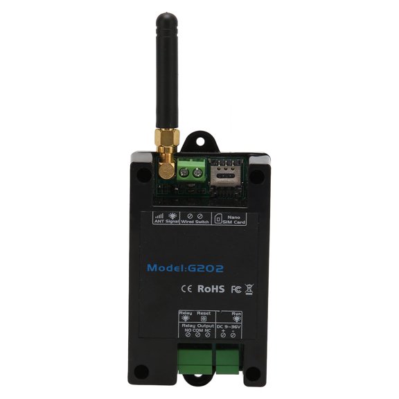 Mioren GSM Gate Remote Controller GSM Gate Access Controller, ABS GSM Door Opener Intelligent Programmable G202 for Control Rooms for Garages