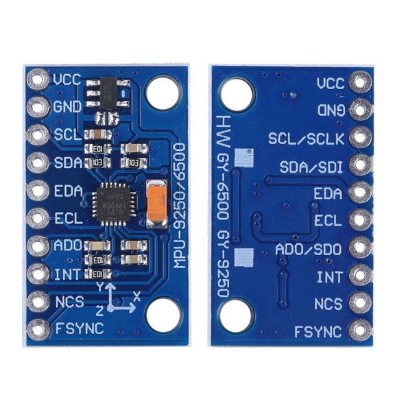 Mioren GY-9250 MPU9250 9-Axle 16 Bit Gyroscope Acceleration Magnetic Sensor Accurate Measuring for Robotics Control