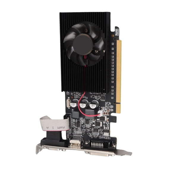 Mioren Graphics Card Gaming Graphics Card, 810MHz 1000MHz Graphics Card for Office GT610 1GD3 64BIT