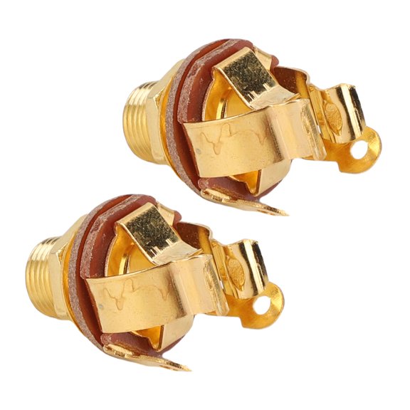 Mioren Guitar Output Jack Output 2PCS Guitar Output Jacks 1/4 Inch 6.35mm Multi Contacts Mono Output Jack for Reducing Loose and Buzz Issue Upgrade Appearance