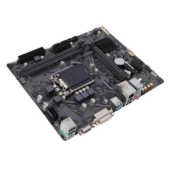 Mioren H410M-D2VX-SI Computer MotherboardDdr4 H410M-D2VX-SI M-ATX Computer Motherboard 2 DDR4 DIMM Slot Fit for LGA 1200 10th Gen CPU Processor Support 2 Channel DDR4 2933 2666 2400 2133MHz