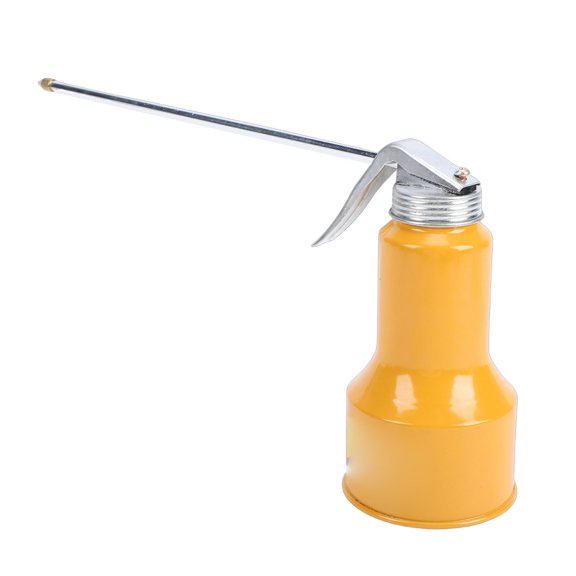 Mioren Hand Oiler Oiling Hand Pump Oiler Can 400ml High Pressure Metal Lubrication Oiling Can Bottle with Metal Spout