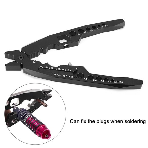 Mioren HeadMultifunctional Aluminum Alloy Ball Head Pliers for RC Car Maintenance Black