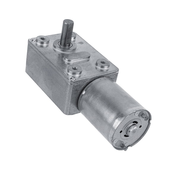 Mioren High Reversible Worm Geared Motor DC 12V Reduction Motor CW CCW for Door Opener