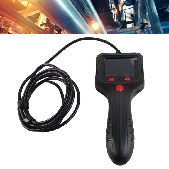 Mioren Industrial Endoscope Industrial Endoscope 2.4in HD Screen Handheld ABS Housing Borescope Inspection Camera for Factory