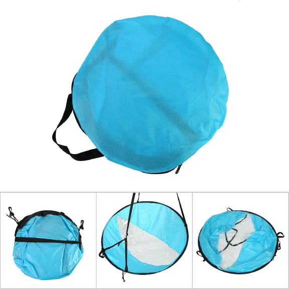 Mioren Kayak SailCompact Design, Easy Set Up, Strong Kayak Sail 108cm, Red, Green, Blue, View Behind Clear Window Sail, Suitable for Kayaks, Canoes, Inflatables, Boats, UV , Clips to Control
