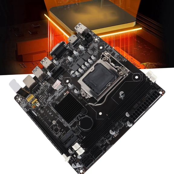 Mioren LGA 1155 Motherboard Mini ITX Motherboard, NVME WiFi M.2 LGA 1155 PC Motherboar for Replacement