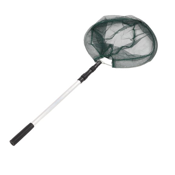 Mioren Landing Net for Fishing Fish Landing Net, Long Handle Fishing Net Quick Assembl Retractable Aluminium Alloy Handle PVC Mesh Corrosion Resistant for Saltwater 2.1M