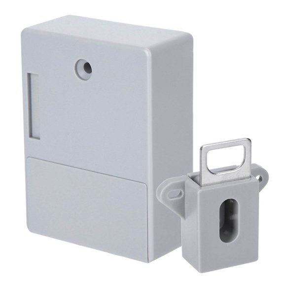 Mioren Locks Smart Cabinet Lock, ID Card Unlock Keyless Security for Cabinet Drawer Sauna, Gym, Office with No Drill Installation, 2 Modes, Auto Rebound, Tamper Proof Design