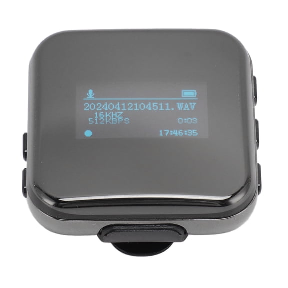 Mioren MP3 PlayerSmall MP3 Player, Removable Clip Noise Reduction MP3 Music Player HD Screen Waterproof for Fitness 4G