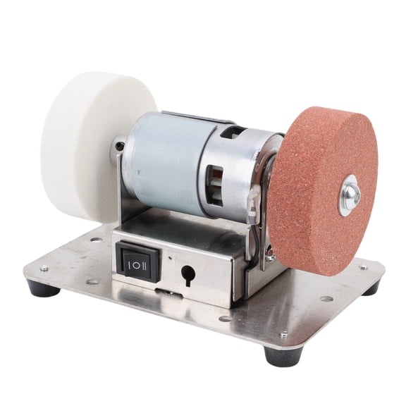 Mioren Mini Bench GrinderBench Mini Bench Grinder with 2 Wheels Electric Multi Purpose Grinding Machine for Metal Wood Cutter Making Jewelry Buffing