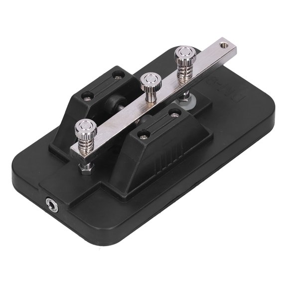 Mioren Morse Key Morse Code Key, Telegraph Trainer Portable Manual Operation Easy Assembly with Buzzer for Beginner