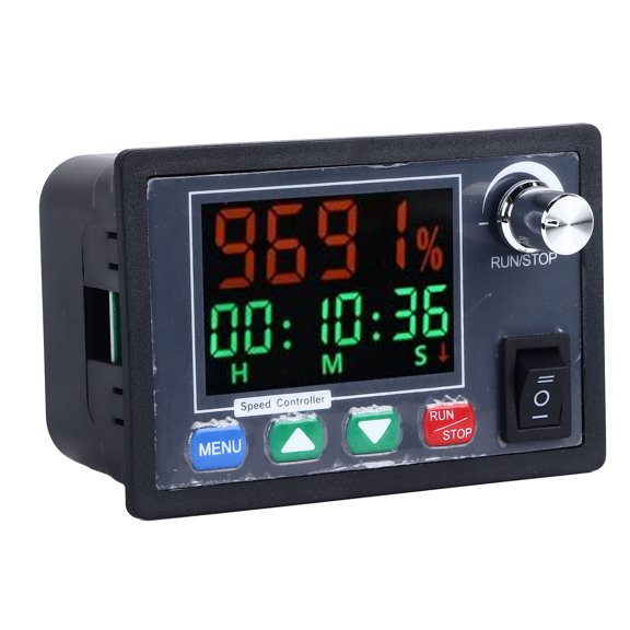 Mioren Motor Speed Controller Motor Speed Controller, Manual Auto Mode DC 10-55V Smart Speed Governor for Mechanical Equipment