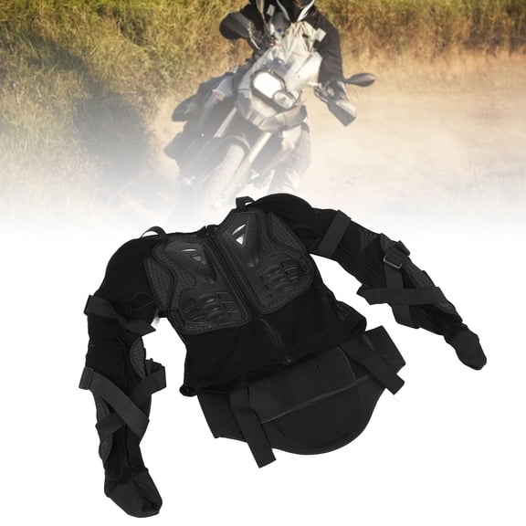 Mioren Motorcycle Body Protective Jacket Motorcycle Protective Jacket Armor High Grade PE Shell EVA Pads Black ATV Off Road Vehicles