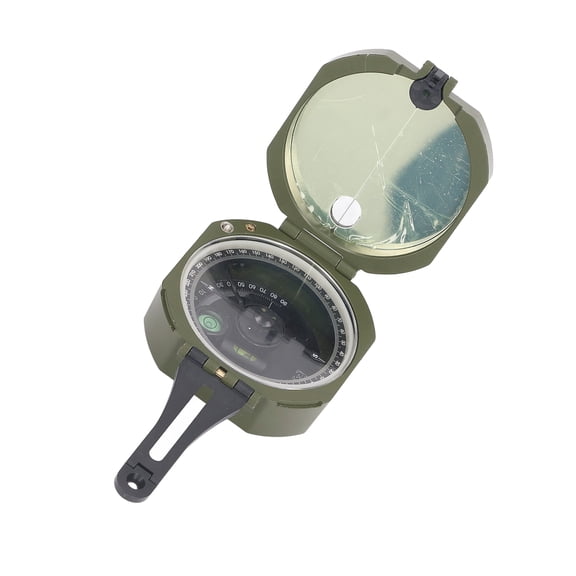Mioren Multifunctional Aiming Compass, Multifunctional Built in Inclinometer Pointer Compass for Outdoor Adventure