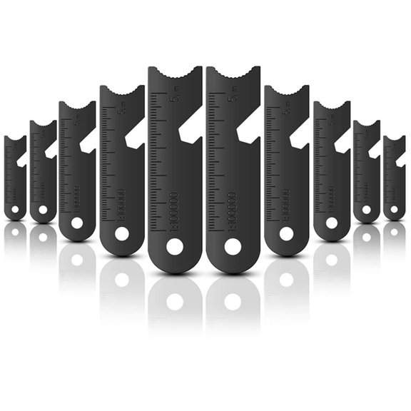 Mioren Outdoor Scraper Fire Starter, Steel Fire Starters 10pcs Compact High Hardness for Hiking for Survival