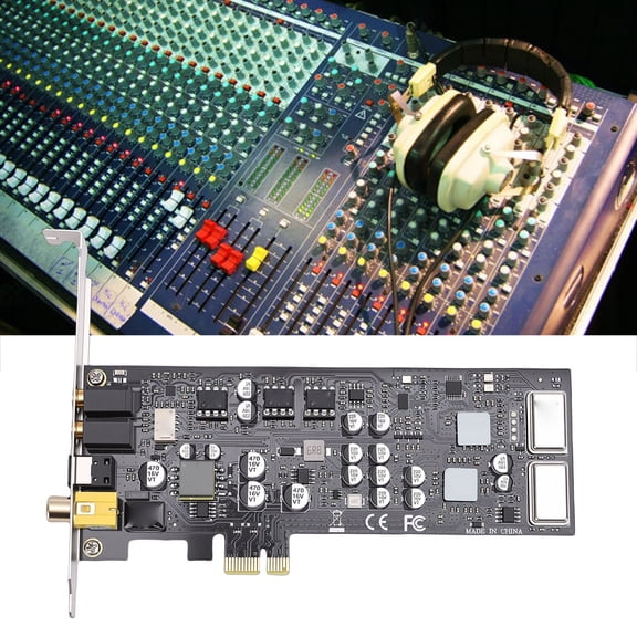 Mioren PCIE Sound CardHifi PCIE Sound Card 100dB SNR Multiple Interfaces High Sampling Rate HiFi PCI Express Sound Card with Low Profile Bracket