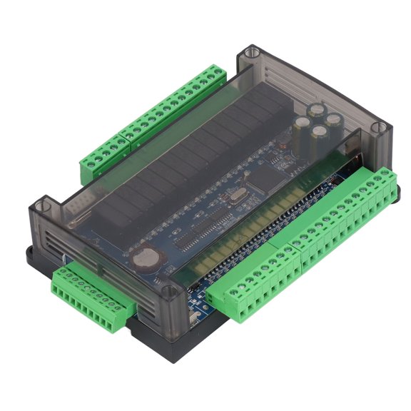 Mioren PLC Industrial Control Board Programmable Logic Module, Connect Touch Screen 24VDC 5A PLC Industrial Control Board Strong Interference Resistant for Production