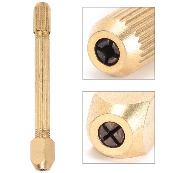 Mioren Pin Vise Chuck Double Sided Pin Vise Hand Manual Tool Jewelry Watch Repairing Tool for DIY Work