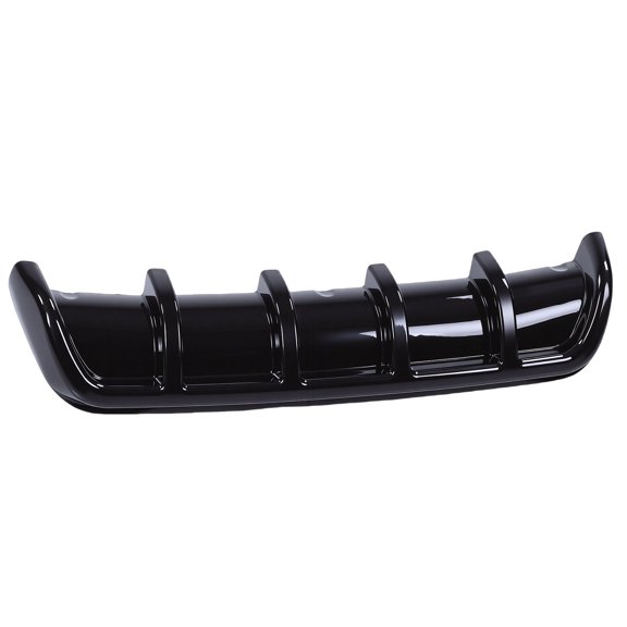Mioren Rear Bumper Diffuser Lip Rear Rear Bumper Diffuser Lip Fin Style Glossy Black Universal Rear Diffuser Bumper Lip Body Kit 26.38x2.36in