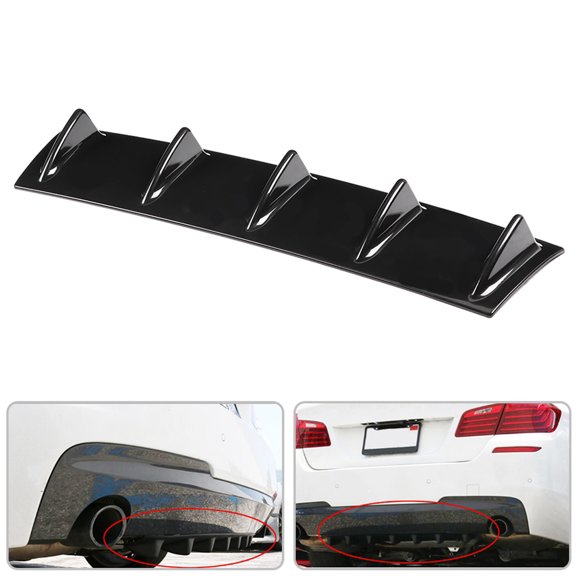 Mioren Rear Bumper Diffuser Universal Car Rear Bumper Chassis Fin Spoiler Wing Lip Diffuser, For Vehicles with Higher Aerodynamic Performance and Stylish Design