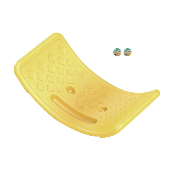 Mioren Rocker Board Kids Seesaw Board, Durable Plastic Balance Training Board with Elastic Ball, for Toddlers and Teens