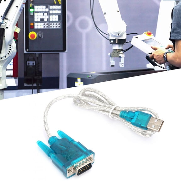Mioren Serial Port 2Pcs HL-340 USB To RS232 Serial Port Adapter 9 Pin Serial Cable, High Speed Transmission, Easy to Use, anti electromagnetic Interference Design, Supports Win7, Win8, Vista, USB