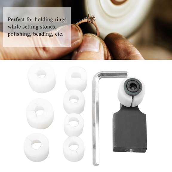 Mioren Setter Jewelry Ring Processing Tool Setter Clamp Channel Diamond Stone Setting Tool Kit for Jewelry Designing Repairing Polishing Stainless Steel