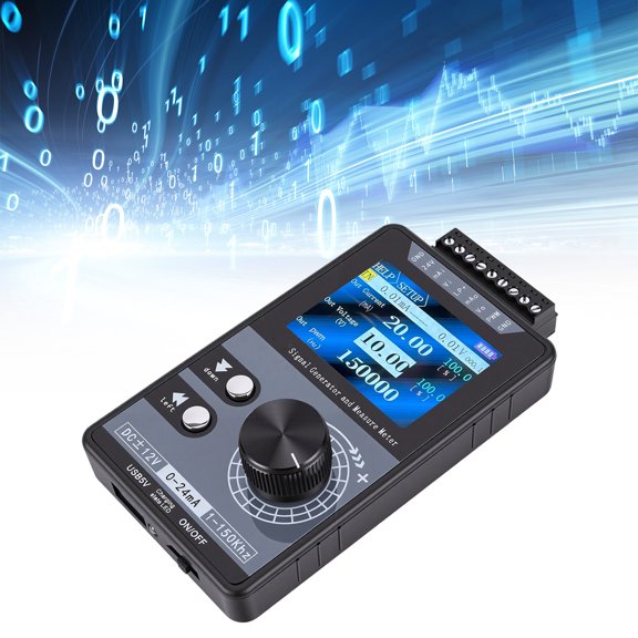 Mioren Signal Generator Signal Adjustable Signal Generator 4-20mA DC Voltage Current Simulator for PLC Controller Panel LED Test Calibration PWM Pulse 1-150kHz