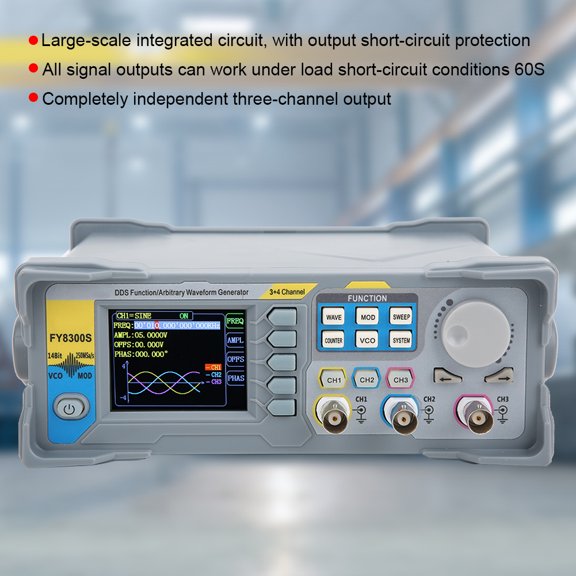 Mioren Signal Generator Signal Generator, Strong Compatibilityhigh Practicality for Indoor FY8300S-20M US Plug 100-240V