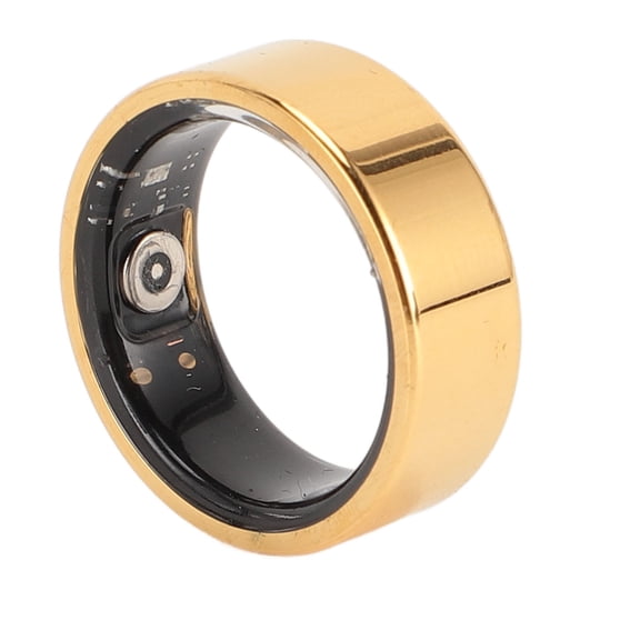 Mioren SmartSmart Ring Health Tracker, Magnetic Charging Sleep Ring Gold for Walking Running Cycling Sleeping