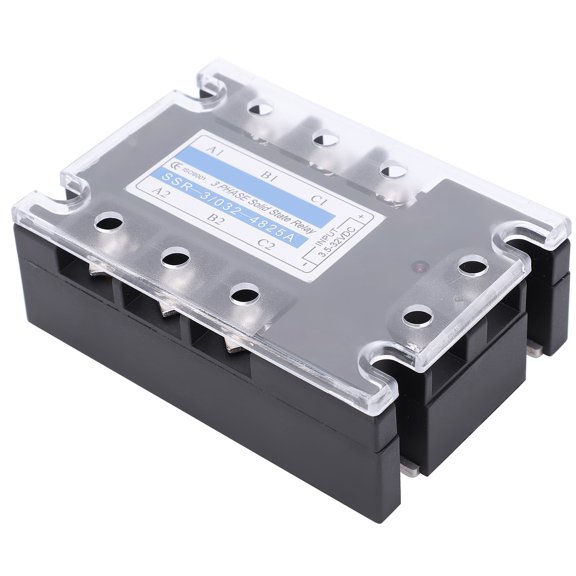 Mioren Three-Phase State Relay 3 Phase SSR DC Control AC 480V 25A Solid State Relay Industrial Equipment SSR-3/032-4825A