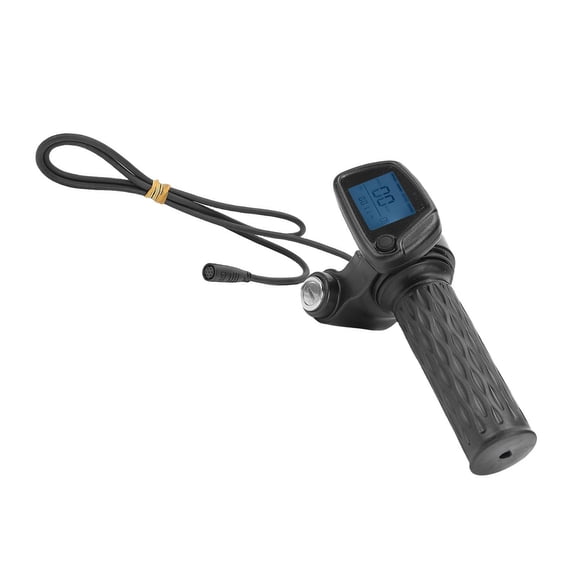 Mioren Throttle Integrated Display Grip Throttle Integrated Display 48V Twist Throttle with LCD Display Replacement for Tuttio 01 Electric Dirt Bike