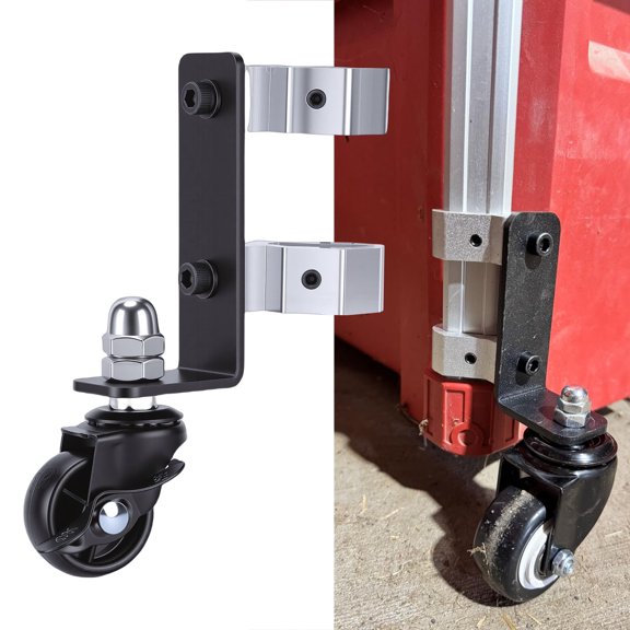 Mioren Toolbox Front Wheel Kit Brake 2pcs Toolbox Front Wheels Kit with Brake Replacement for Tool Box 360 Degree Rotation Caster Wheel 200lbs Capacity