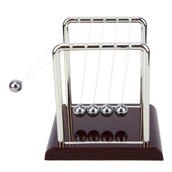 Mioren ToySquare Shape Balance Pendulum Ball Toy Desk Ornament for Home Office Table
