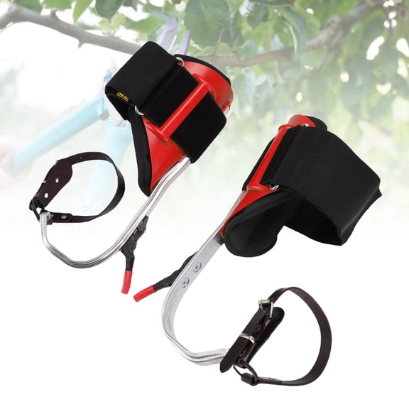 Mioren Tree Climbing Spikes KitTree Climbing Spikes Kit Lightweight Aluminum Alloy Adjustable Equipment with Anti Slip Pedal Gardening Fruit Picking