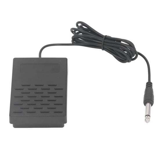 Mioren Universal Pedal Universal Sustain Pedal Electric Keyboard Momentary Footswitch Synthesizer 6.35mm Plug Portable Compact Expression Control 5ft Cable