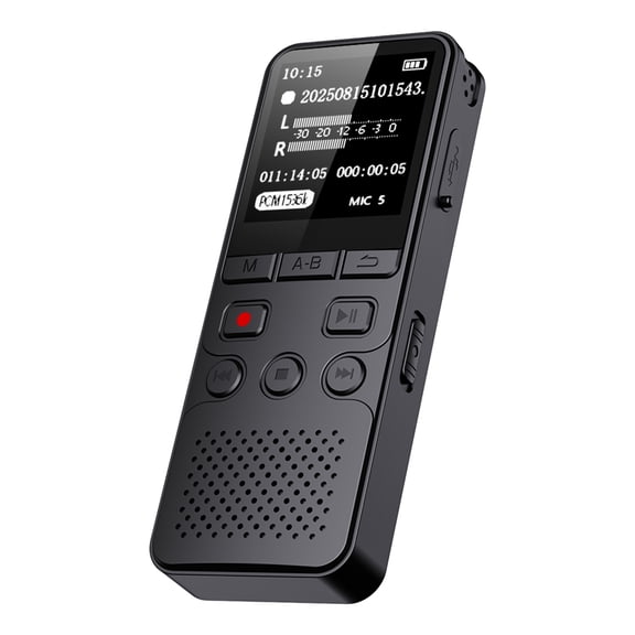 Mioren Voice Recorder Digital Voice Recorder with 1.4 Inch TFT Screen Dual Microphone for Lectures Meetings Classes Interviews