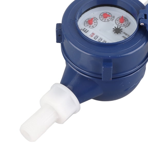 Mioren Water Meter Nylon Water Meter DN15, sturdy & Easy to Read, Maximum Scale, Made of Nylon Water Meter, Visually Displaying Data for Easy Reading