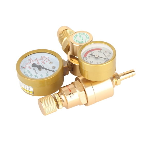 Mioren Welder Gas Regulator Welding Flow Meter, 0-3500psi 1/4in Outlet Welder Gas Regulator Simple Reading for Agron