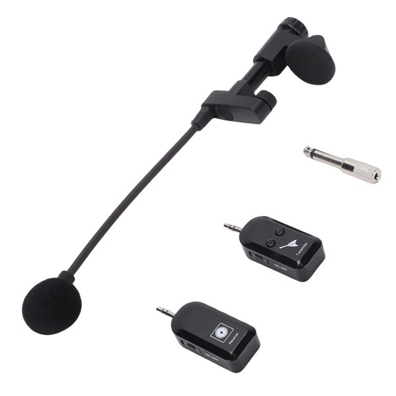 Mioren Wireless Instrument MicrophoneMicrophone Wireless Instrument Microphone 2.4G Violin Cello Guitar Clip On Condenser Mic for Stage Performance Band
