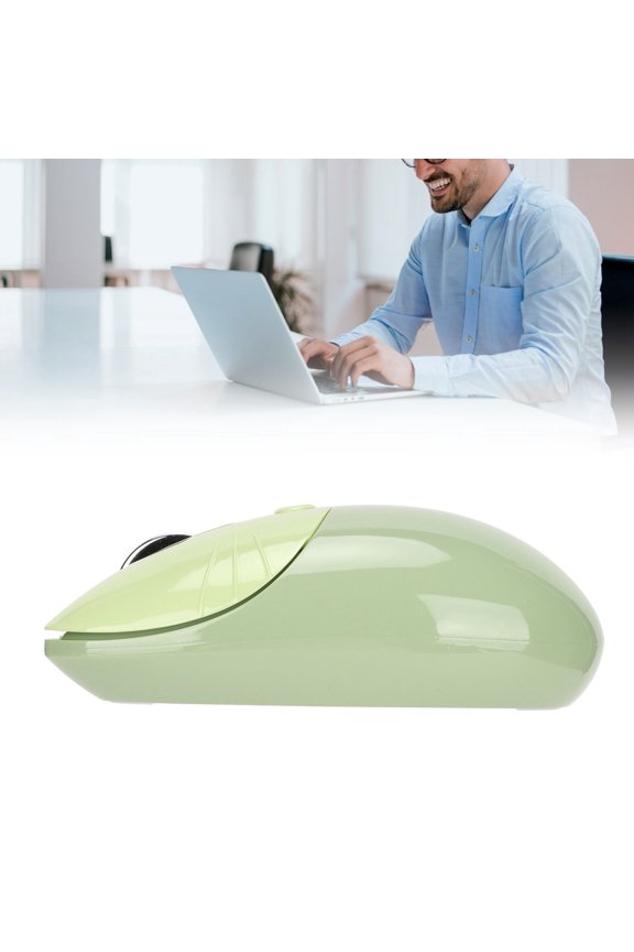 Wireless Mouse Mini Wireless Mouse, Wireless Mouse CuteCartoonCat for Computer for Tablet for MobilePhone Green