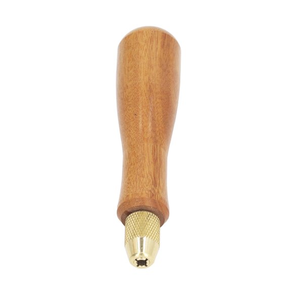 Mioren Wooden File Handle Wooden File Handle, Fine Polished Professional Small File Handle for File Cutting Tool