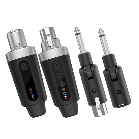 Mioren XLR Wireless Transmitter and Receiver Set Wireless XLR Microphone System with Dynamic Performance for Stage and Studio
