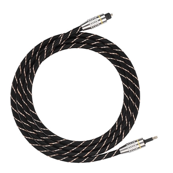 Mioren to mini cableto Mini Plug 3.5mm Optical Fiber Digital Audio Cable SPDIF Gold Plated Connector Round Black 1.5m HiFi Sound Home Entertainment System