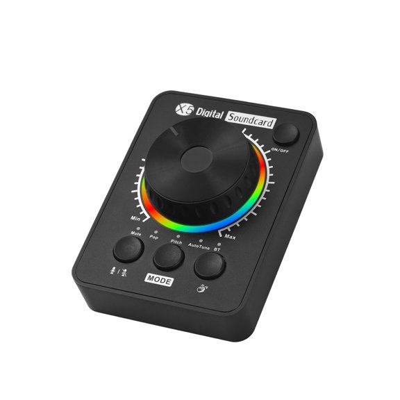 Mioren sound board External External Sound Card Live Streaming Sound Card Professional Desktop Live Streaming Sound Board for PC Phone Laptops Supports BT Music Input Accompany USB Multimedia Volume