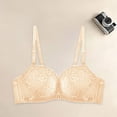 thumbnail image 1 of Miorin Under $4 Push‑Up Bras for Women, Breathable Supportive Lace Wireless No Underwire Minimizer Bra, Soft Cotton Full‑Coverage T‑Shirt Brassiere for All‑Day Daily Use, 1 of 4