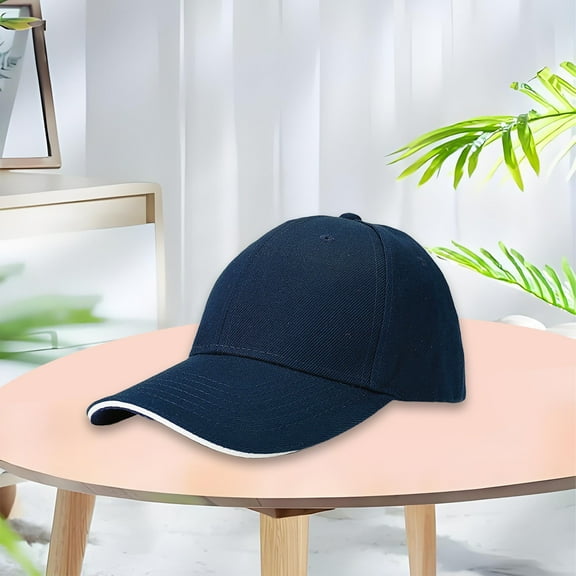 Miorin Under $5 Blank Solid Polyester Baseball Cap for DIY Embroidery Printing, Lightweight Smooth Unisex Dad Hat, Adjustable Outdoor Work Sun Hat, 7 Bright Primary Solid Colors