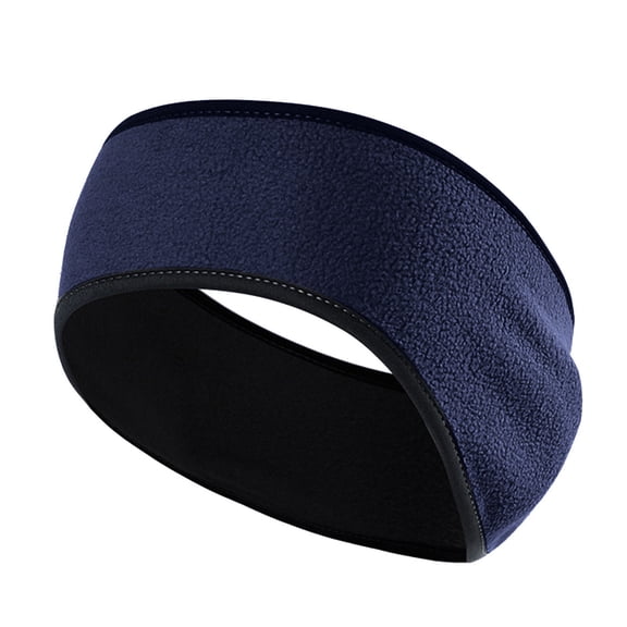 Miorin Under $5 Cute Headband for Women, Women Fluffy Elastic Hairband, Cute Panda Ear Headband for Women, Soft Plush Hair Band Daily Wear, Blue Heardband
