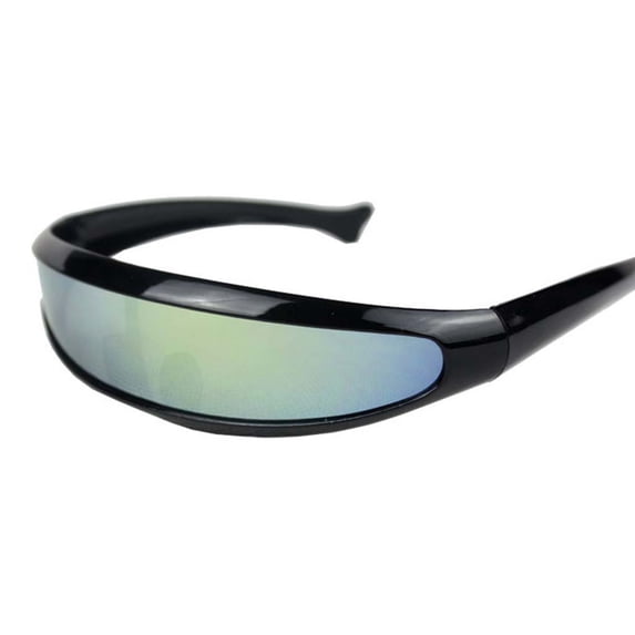 Miorin Under $5 Fashion Outdoor Fishtail Uni-lens Sunglasses for Women and Men Protection Sun Glasses for Running Cycling Baseball Driving Multicolor Frame Gradient Lens Sunglasses